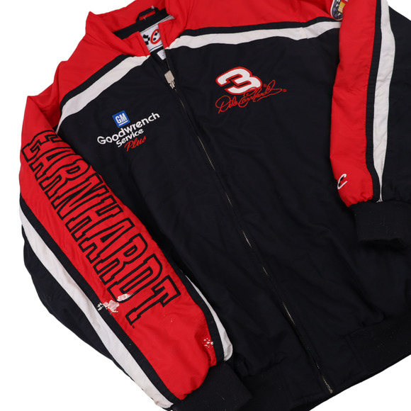 Vintage Chase Authentics Dale Earnhardt Man in Black Embroidered Jacket - Picture 3 of 10
